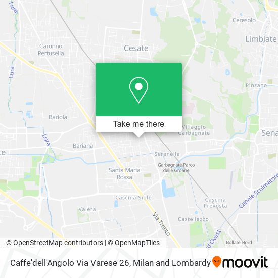 Caffe'dell'Angolo Via Varese 26 map