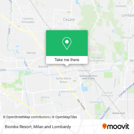 Bionike Resort map