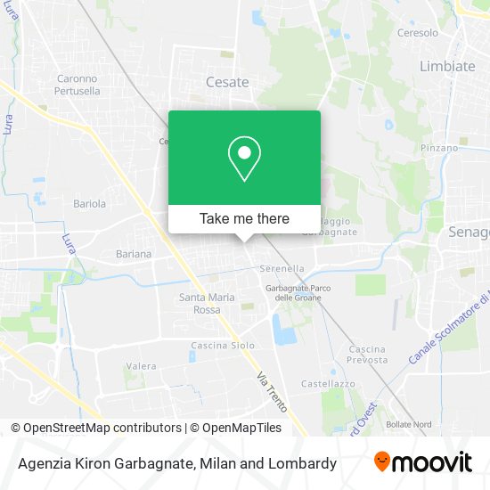 Agenzia Kiron Garbagnate map