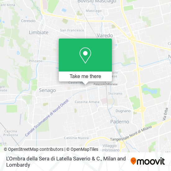 L'Ombra della Sera di Latella Saverio & C. map