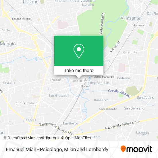 Emanuel Mian - Psicologo map