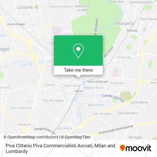 Piva Citterio Piva Commercialisti Aociati map