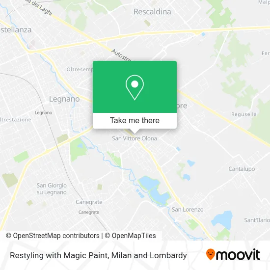 Restyling with Magic Paint map