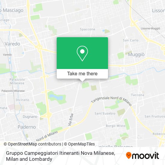 Gruppo Campeggiatori Itineranti Nova Milanese map