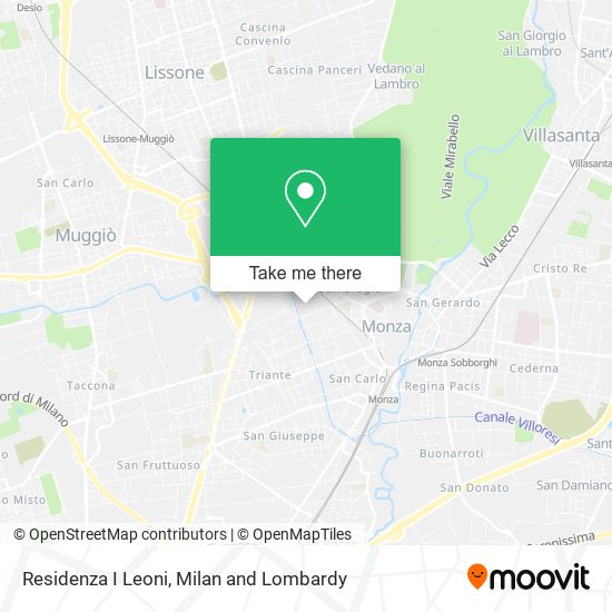 Residenza I Leoni map