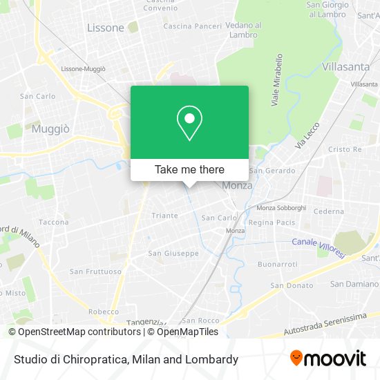 Studio di Chiropratica map
