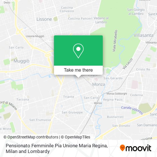Pensionato Femminile Pia Unione Maria Regina map