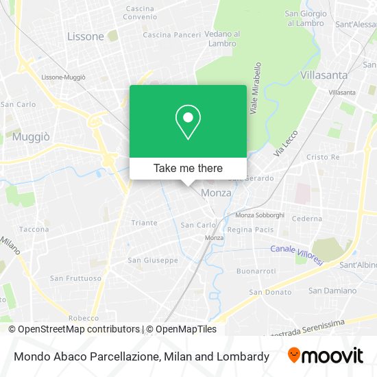 Mondo Abaco Parcellazione map