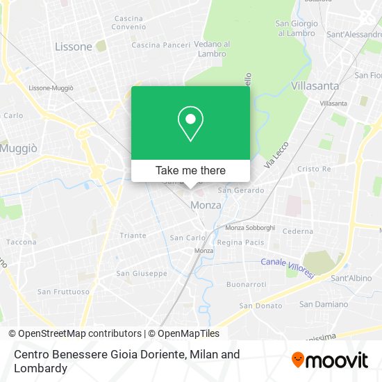 Centro Benessere Gioia Doriente map