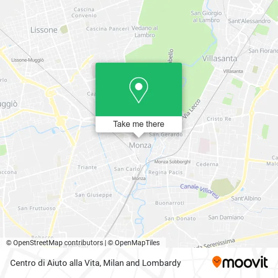 Centro di Aiuto alla Vita map