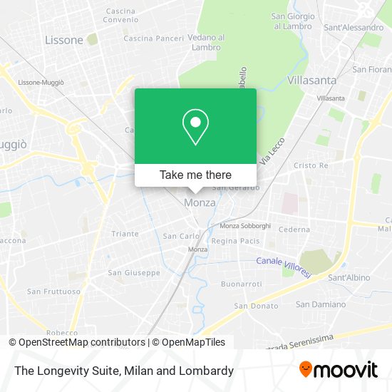 The Longevity Suite map