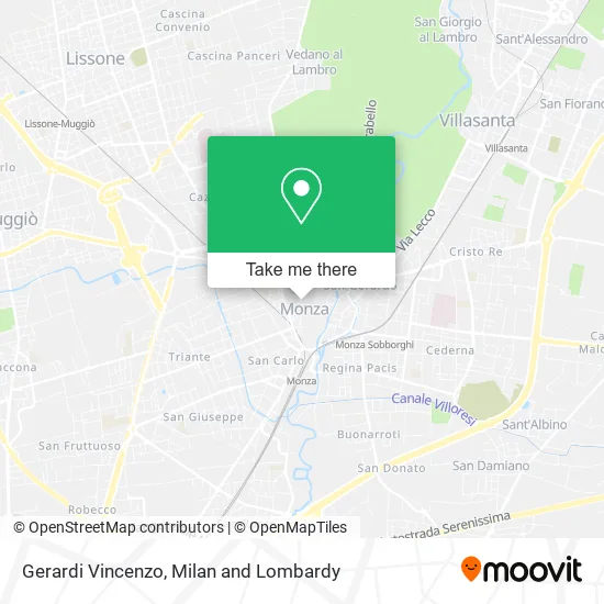 Gerardi Vincenzo map