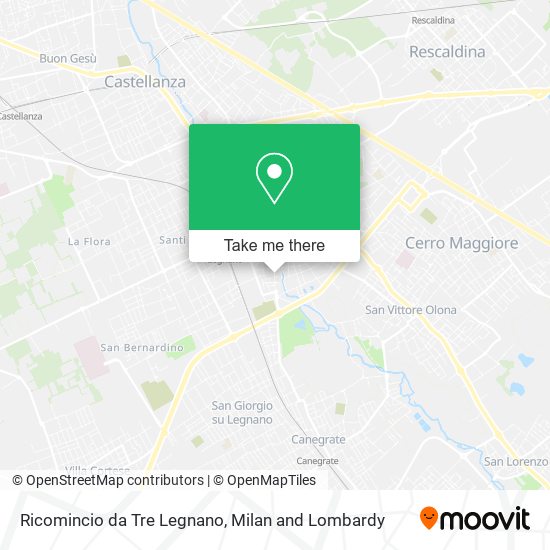 Ricomincio da Tre Legnano map