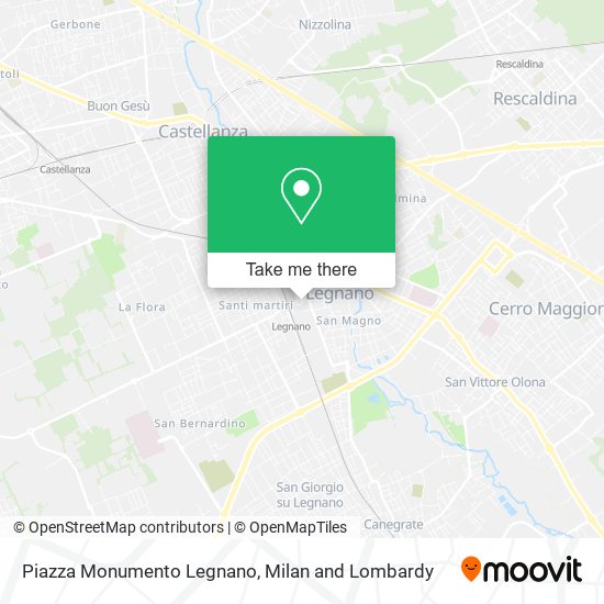 Piazza Monumento Legnano map