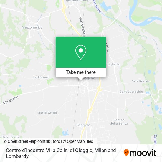 Centro d'Incontro Villa Calini di Oleggio map