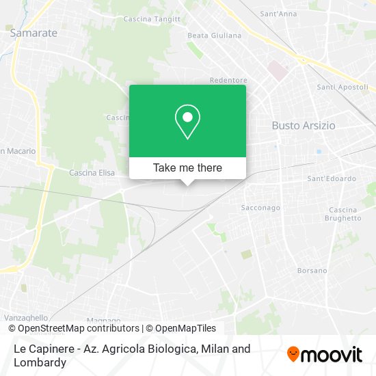 Le Capinere - Az. Agricola Biologica map
