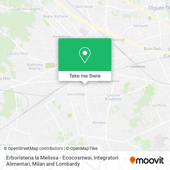 Erboristeria la Melissa - Ecocosmesi, Integratori Alimentari map