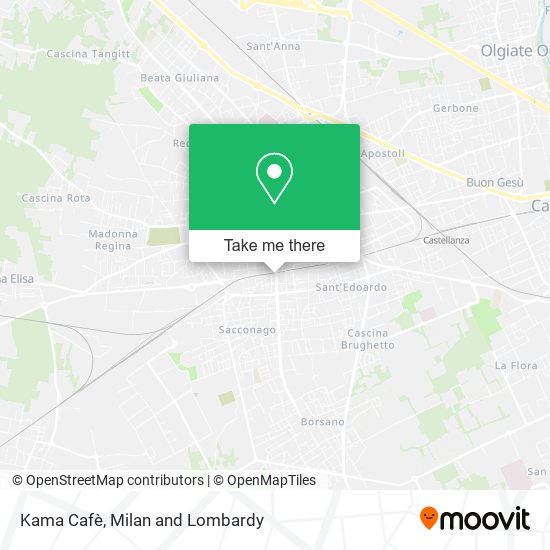 Kama Cafè map