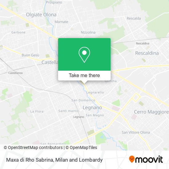 Maxa di Rho Sabrina map