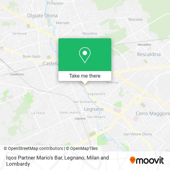 Iqos Partner Mario's Bar, Legnano map