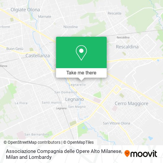 Associazione Compagnia delle Opere Alto Milanese map