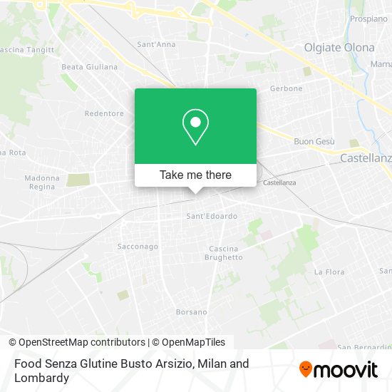 Food Senza Glutine Busto Arsizio map