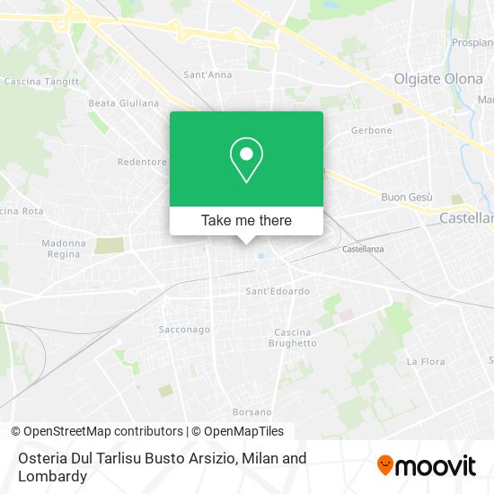 Osteria Dul Tarlisu Busto Arsizio map