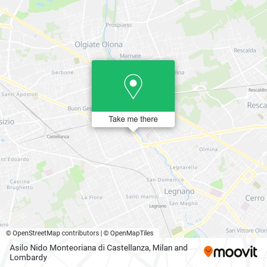 Asilo Nido Monteoriana di Castellanza map