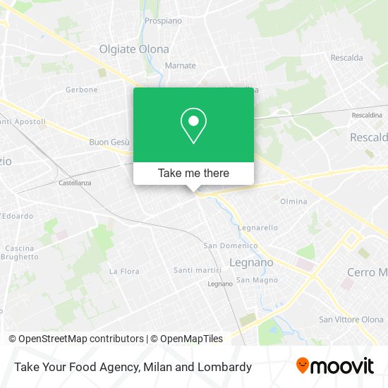 Take Your Food Agency map