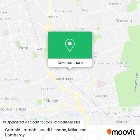 Grimaldi Immobiliare di Lissone map