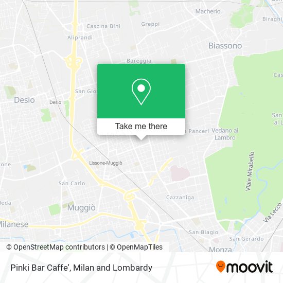 Pinki Bar Caffe' map