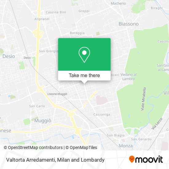 Valtorta Arredamenti map