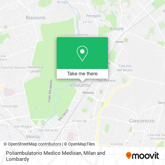 Poliambulatorio Medico Medisan map