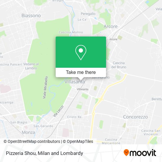 Pizzeria Shou map