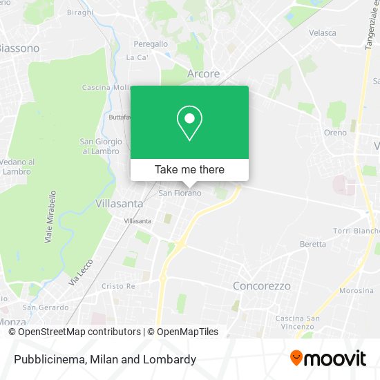 Pubblicinema map