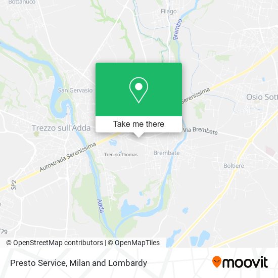 Presto Service map