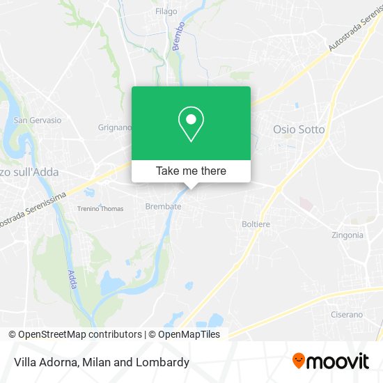 Villa Adorna map
