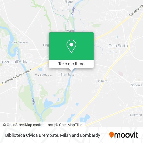 Biblioteca Civica Brembate map