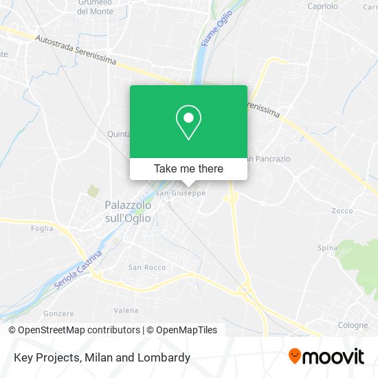 Key Projects map