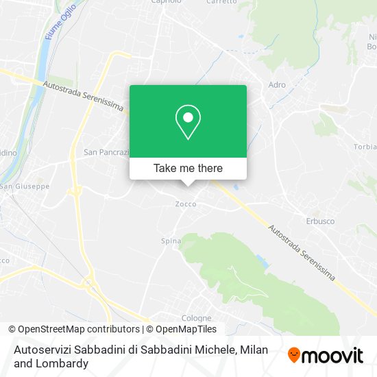 Autoservizi Sabbadini di Sabbadini Michele map