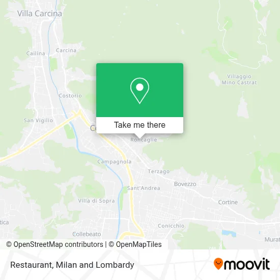 Restaurant map