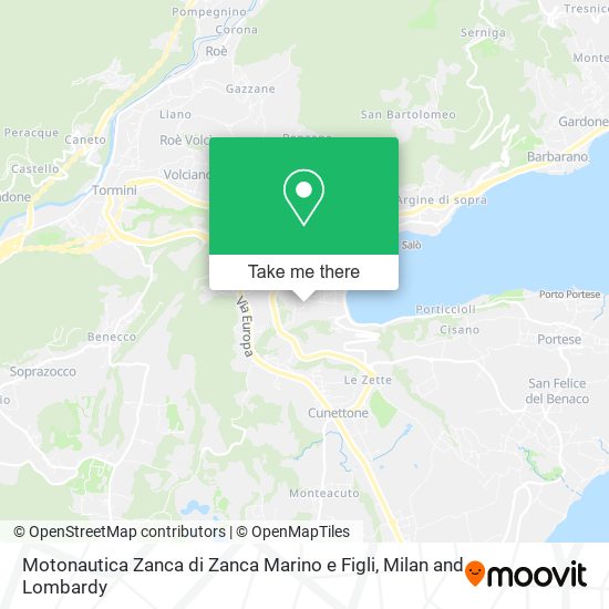 Motonautica Zanca di Zanca Marino e Figli map