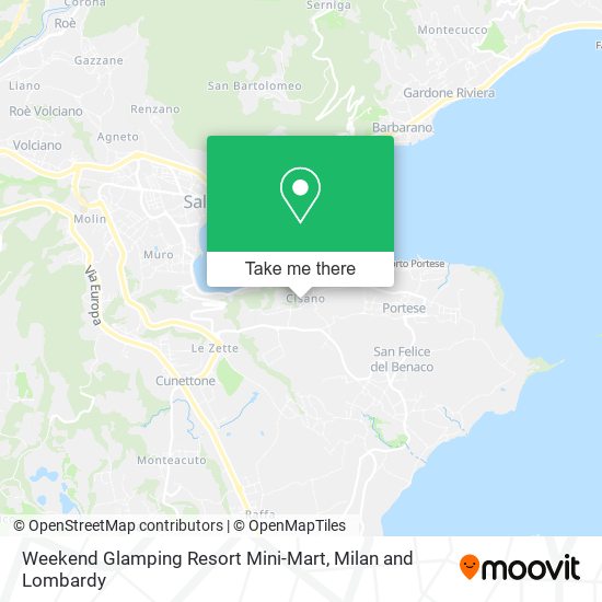 Weekend Glamping Resort Mini-Mart map