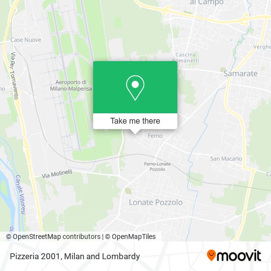 Pizzeria 2001 map