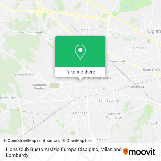 Lions Club Busto Arsizio Europa Cisalpino map