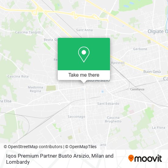 Iqos Premium Partner Busto Arsizio map