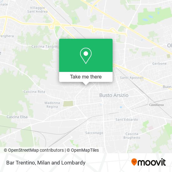 Bar Trentino map