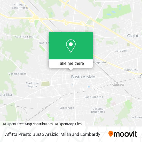 Affitta Presto Busto Arsizio map