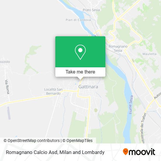 Romagnano Calcio Asd map