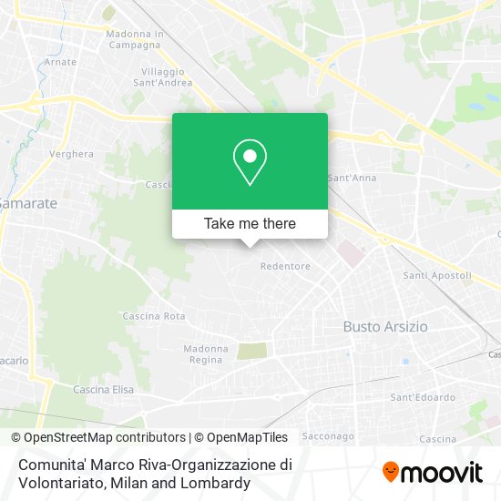 Comunita' Marco Riva-Organizzazione di Volontariato map